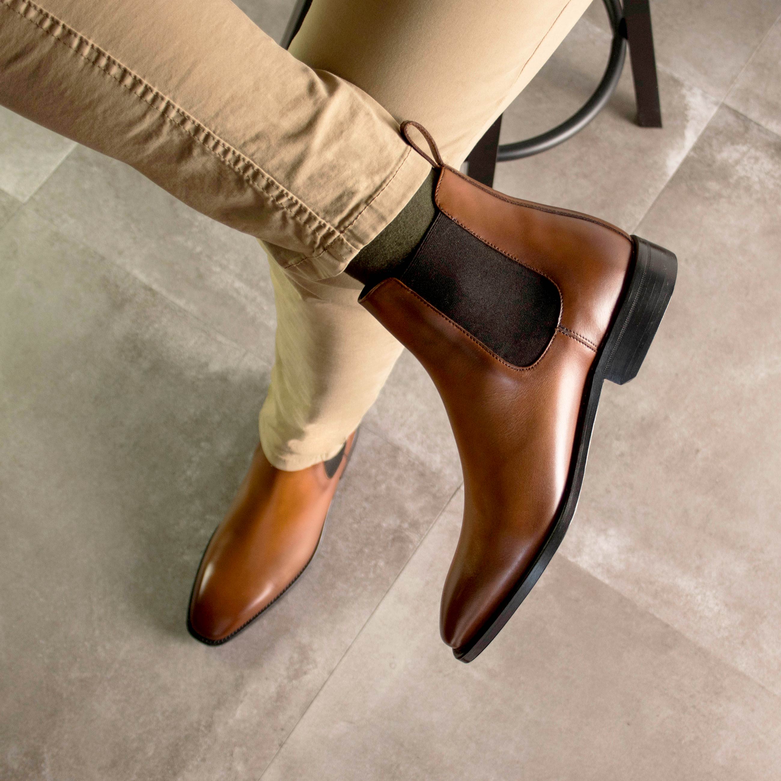 Caramel Chelsea Boots