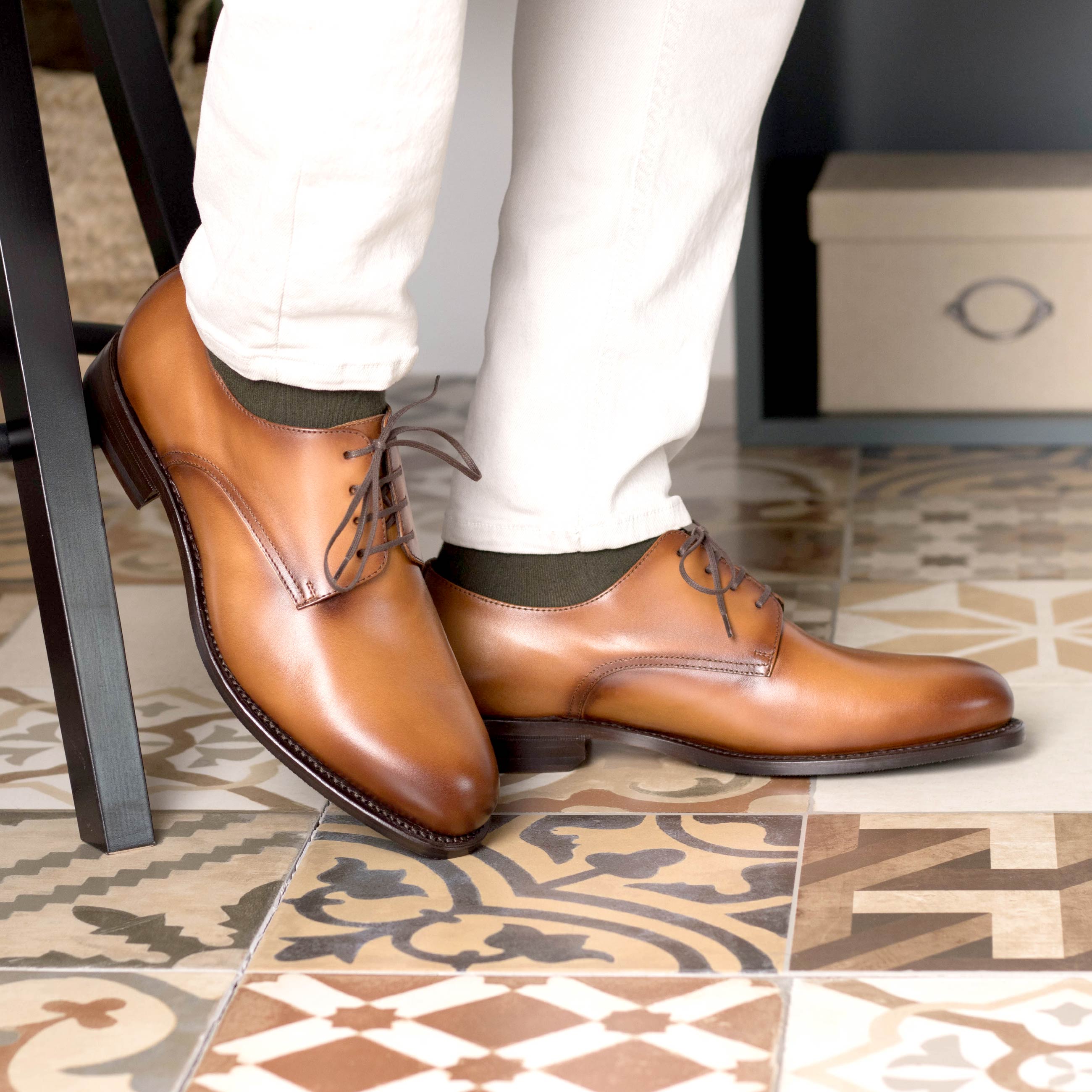 Cognac Derbys