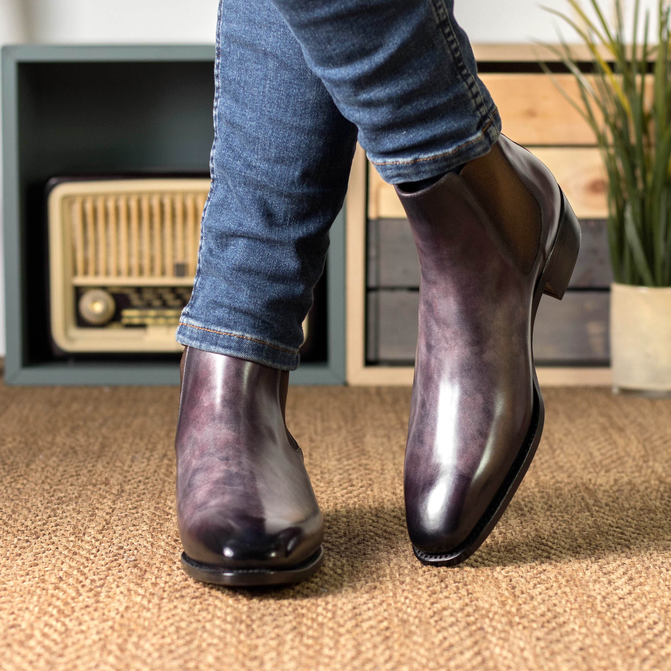Aubergine Patina - Alter Chelsea Boots