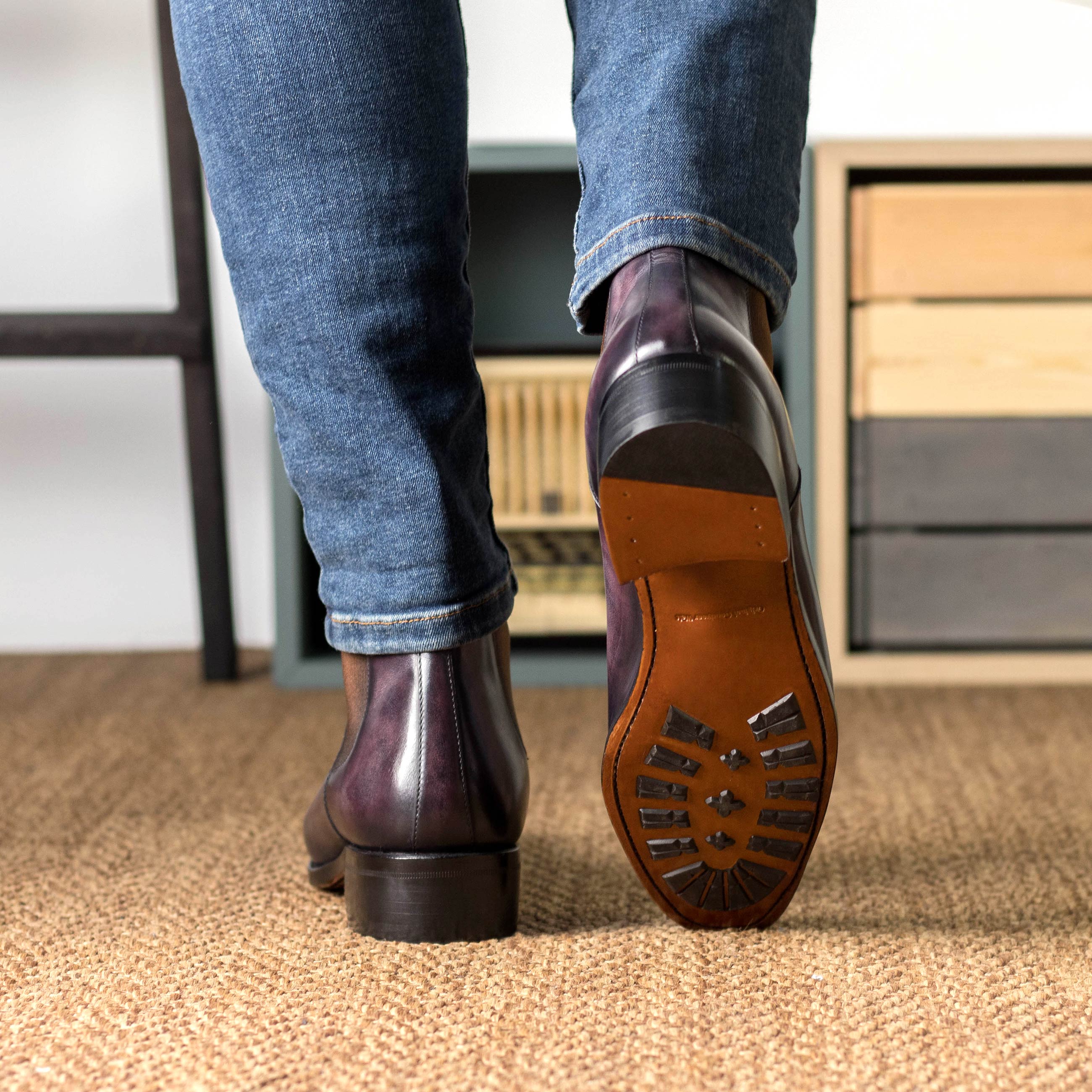 Aubergine Patina - Alter Chelsea Boots