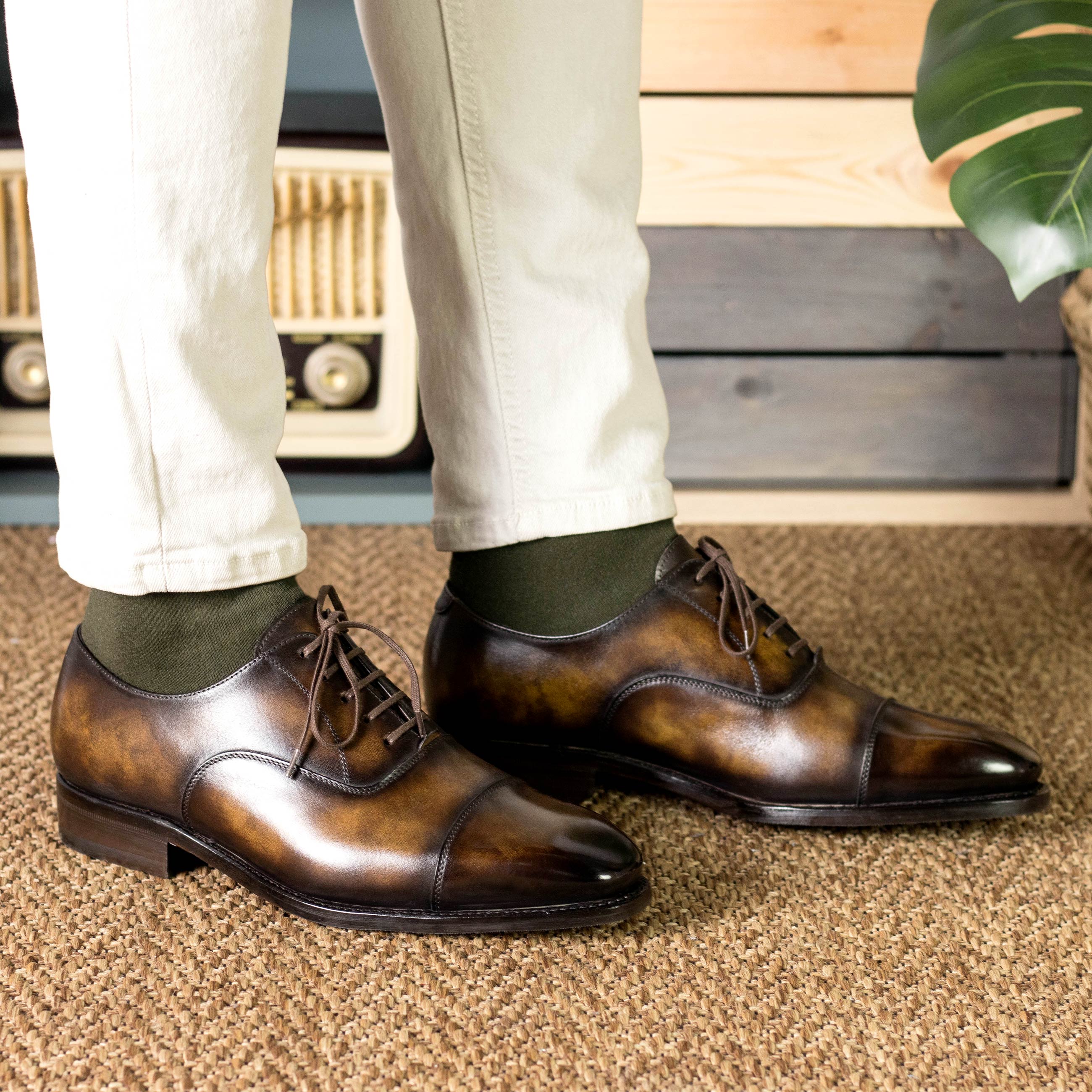 Tobacco Museum Patina - Fox Oxfords