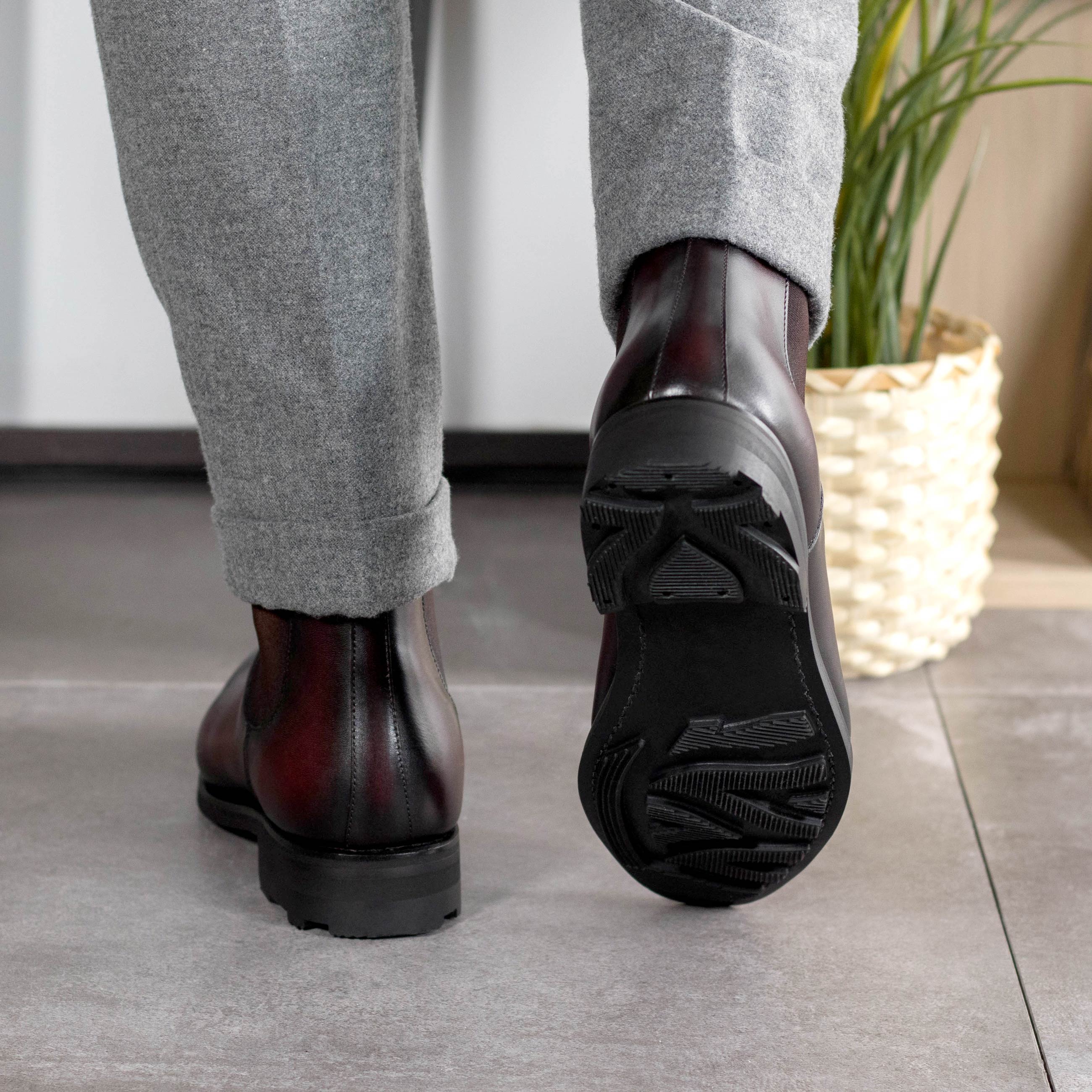 Burgundy Chelsea Boots