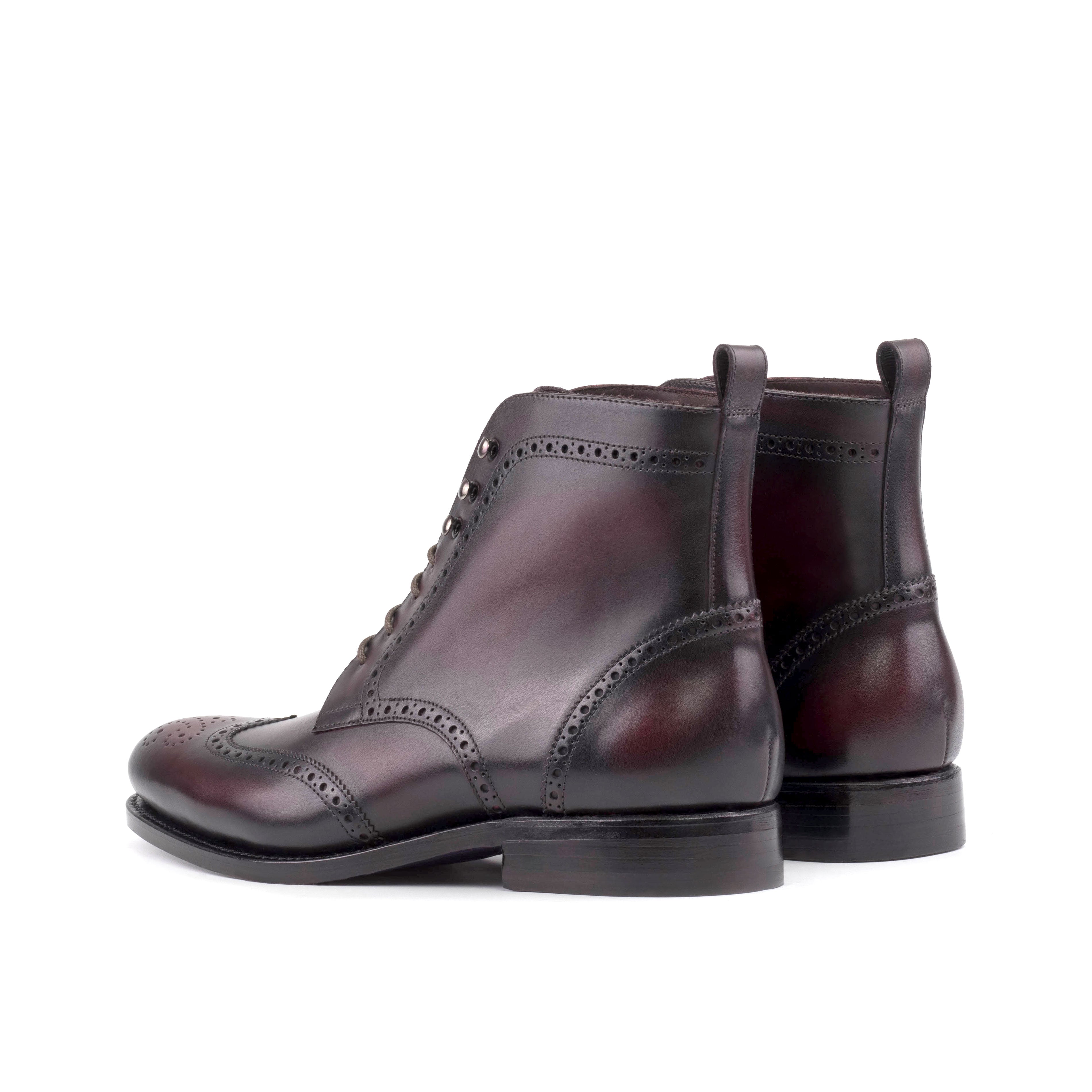 Burgundy Military Brogue