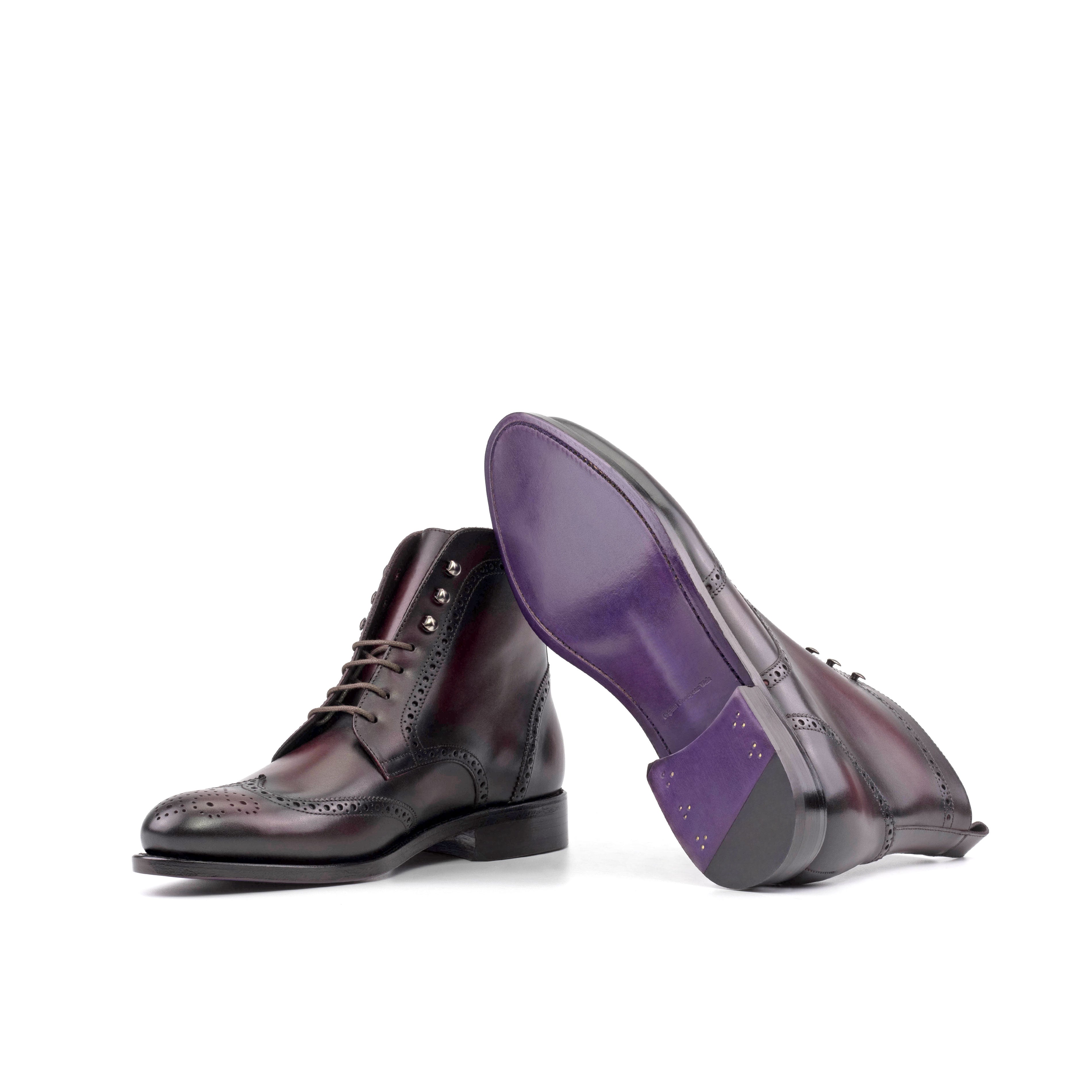 Burgundy Military Brogue
