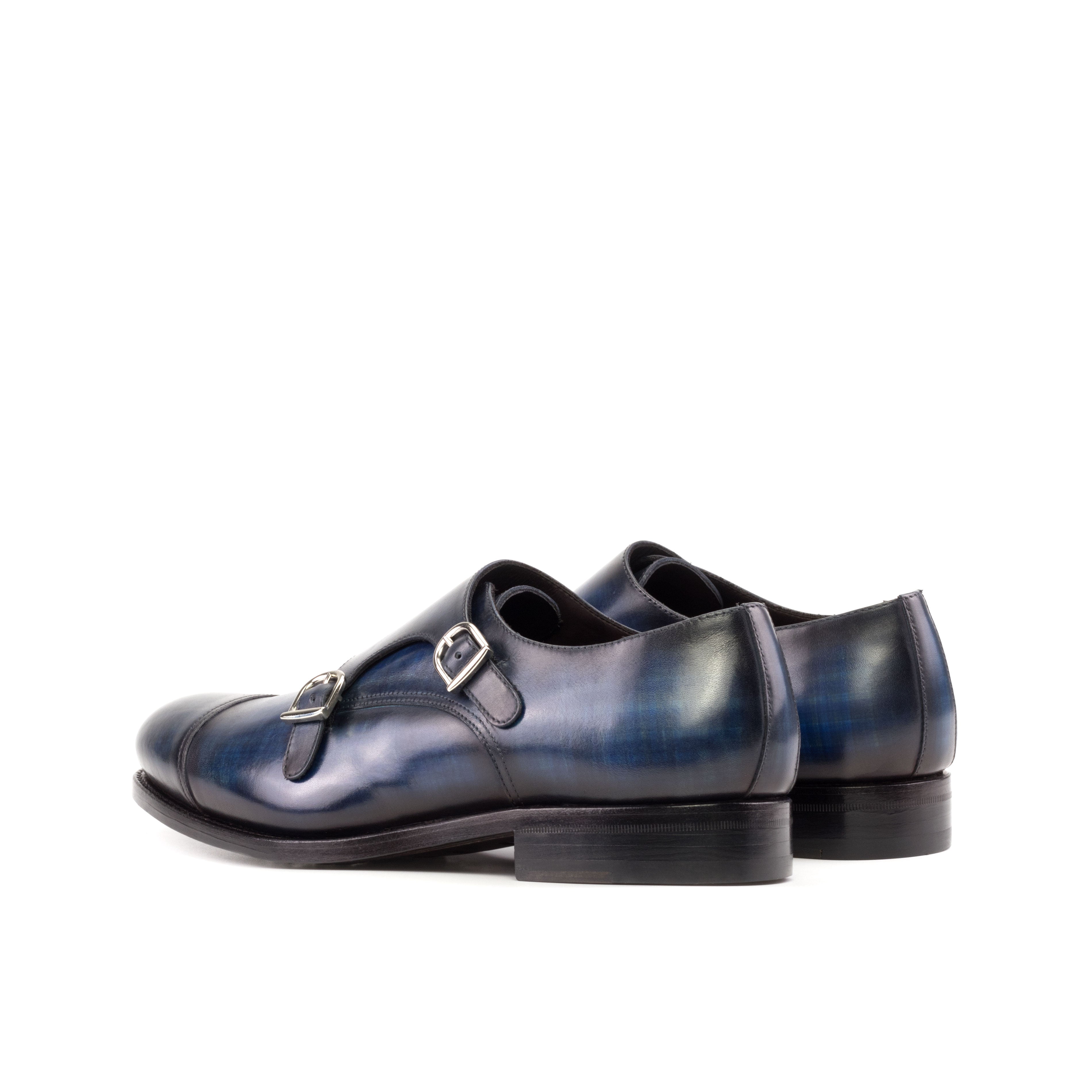 Blue Denim Patina - Del Giudice Monk Straps
