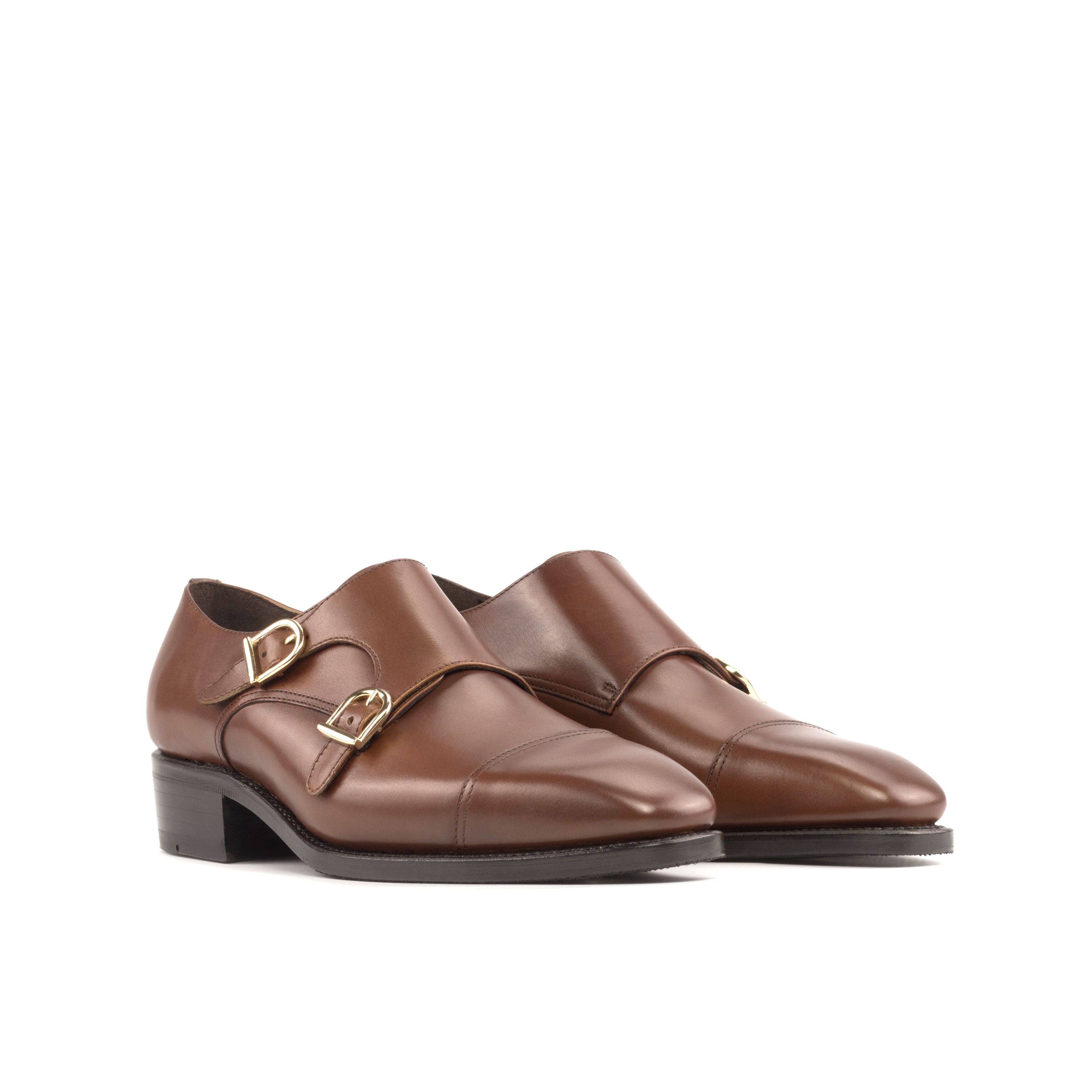 Caramel Box Calf Monk Straps
