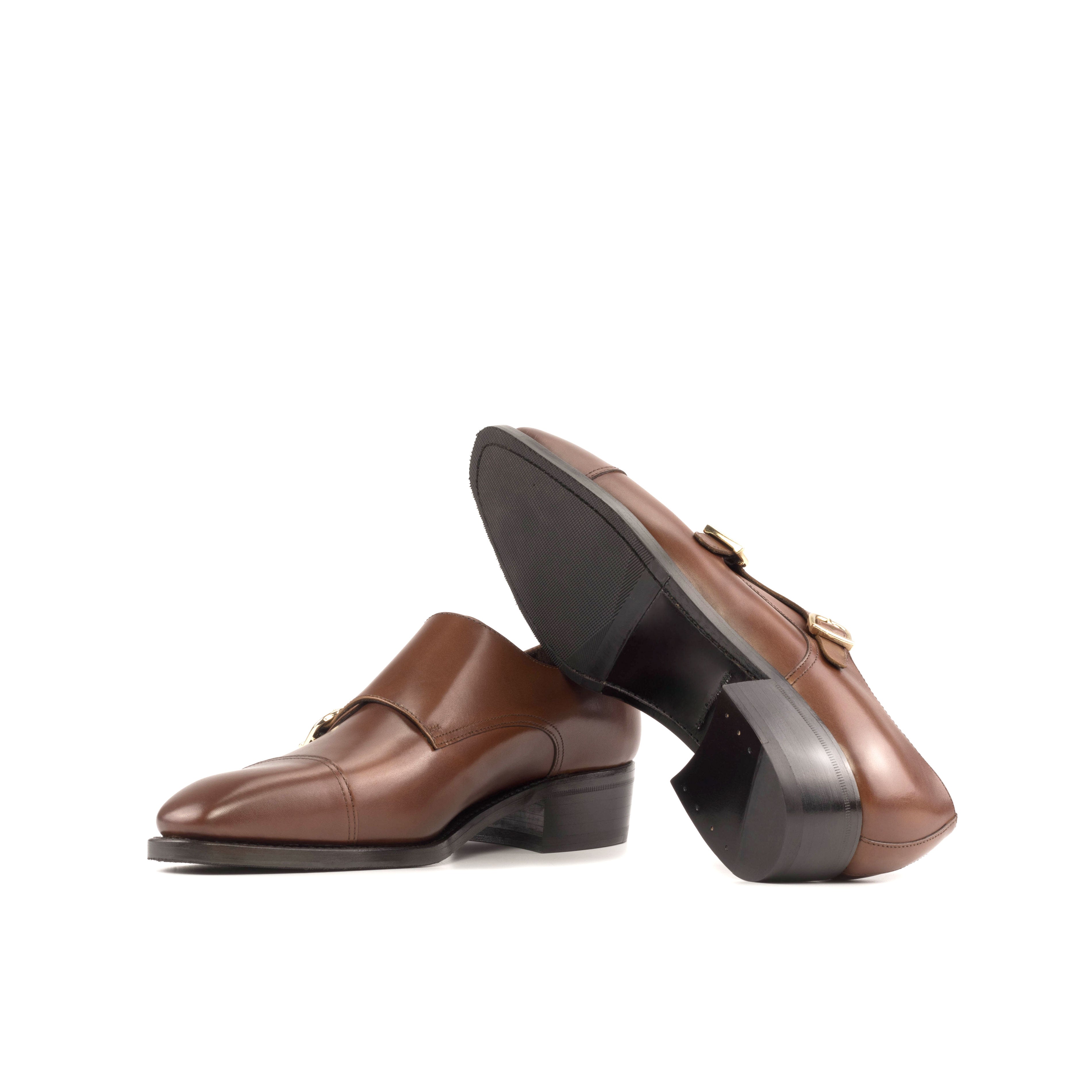 Caramel Box Calf Monk Straps